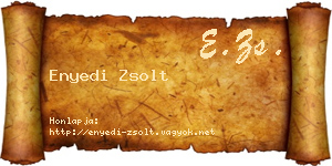 Enyedi Zsolt névjegykártya